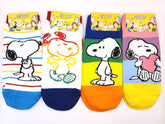 4 Pairs of Snoopy Rainbow Socks Sneakers Socks Women's Sock
