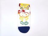 4 Pairs of Snoopy Rainbow Socks Sneakers Socks Women's Sock