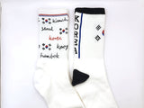 Flag of South Korea Taegeukgi Patterned Socks 2Pairs Half-Crew Socks Women's Sock