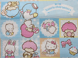 Sanrio Characters Comic Block Patchwork Oxford Licensed Fabric printed in Japan by the Half Yard