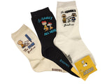 3 Pairs of Snoopy Comics Socks Half-Crew Socks Women's Sock