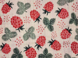 Raspberry Patterned Crinkle Quadruple Gauze Fabric made in Korea by the Yard 36" x 59" or 90 x 150cm
