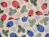 Raspberry Patterned Crinkle Quadruple Gauze Fabric made in Korea by the Yard 36" x 59" or 90 x 150cm
