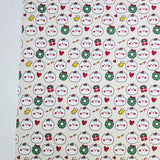 草莓熊兔圖案 40 年代韓國原廠製造面料 36 英寸 x 58 英寸或 90 x 145 厘米