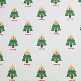 Christmas Dog Puppy Tree Patterned 40s Fabric made in Korea by the Yard 36" x 58" or 90 x 145cm