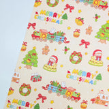 Teddy Bunny Christmas Evening Party Patterned 40s Fabric made in Korea by the Yard 36" x 58" or 90 x 145cm