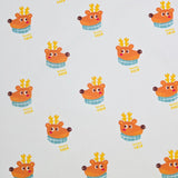 草莓熊兔圖案 40 年代韓國原廠製造面料 36 英寸 x 58 英寸或 90 x 145 厘米