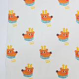 草莓熊兔圖案 40 年代韓國原廠製造面料 36 英寸 x 58 英寸或 90 x 145 厘米