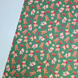 草莓熊兔圖案 40 年代韓國原廠製造面料 36 英寸 x 58 英寸或 90 x 145 厘米