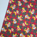 草莓熊兔圖案 40 年代韓國原廠製造面料 36 英寸 x 58 英寸或 90 x 145 厘米