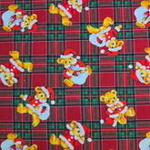 草莓熊兔圖案 40 年代韓國原廠製造面料 36 英寸 x 58 英寸或 90 x 145 厘米