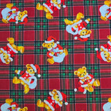 草莓熊兔圖案 40 年代韓國原廠製造面料 36 英寸 x 58 英寸或 90 x 145 厘米