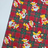 草莓熊兔圖案 40 年代韓國原廠製造面料 36 英寸 x 58 英寸或 90 x 145 厘米