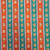 草莓熊兔圖案 40 年代韓國原廠製造面料 36 英寸 x 58 英寸或 90 x 145 厘米