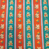 草莓熊兔圖案 40 年代韓國原廠製造面料 36 英寸 x 58 英寸或 90 x 145 厘米