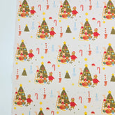 草莓熊兔圖案 40 年代韓國原廠製造面料 36 英寸 x 58 英寸或 90 x 145 厘米