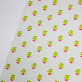 Christmas Tree Patterned 40s Fabric made in Korea by the Yard 36" x 58" or 90 x 145cm