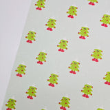 Christmas Tree Patterned 40s Fabric made in Korea by the Yard 36" x 58" or 90 x 145cm