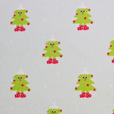 Christmas Tree Patterned 40s Fabric made in Korea by the Yard 36" x 58" or 90 x 145cm