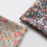 French Flower Garden Patterned Fabric Cotton made in Korea by the Half Yard