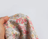French Flower Garden Patterned Fabric Cotton made in Korea by the Half Yard