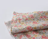 French Flower Garden Patterned Fabric Cotton made in Korea by the Half Yard