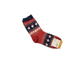 2 Pairs of Christmas Twinkle Patterned Socks Half-Crew Socks Women's Sock