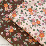Angela Flower Wildflower Floral Patterned Fabric made in Korea by the Half Yard