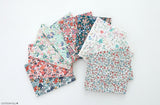 Korean Vintage Flower Patterned Cotton Fabric made in Korea by the FQ 10pcs Bundle
