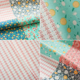Korean Flower Festival Patterned Cotton Fabric made in Korea by the FQ 6pcs Bundle