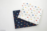韓国製オーガニックコットン 30s ミニカー柄生地 半ヤード