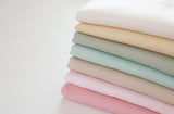 Solid 40s Organic Double Gauze Fabric made in Korea by the Yard 36" x 44" or 90 x 110cm