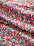 Lucretia Pink Flowers Floral Patterned Lawn Fabric made in Korea by the Half Yard