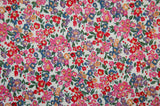 Lucretia Pink Flowers Floral Patterned Lawn Fabric made in Korea by the Half Yard