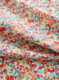 Wild Flowr Bouquet Salmon Floral Patterned Lawn Fabric made in Korea by the Half Yard