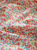 Wild Flowr Bouquet Salmon Floral Patterned Lawn Fabric made in Korea by the Half Yard
