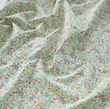 Tiny Poppy Flowers Floral Patterned Lawn Fabric made in Korea by the Half Yard