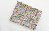 Succulent Flower Floral Patterned Lawn Fabric made in Korea by the Half Yard