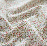 Bella Blue Flowers Floral Patterned Lawn Fabric made in Korea by the Half Yard