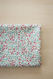 Bella Mint Flowers Floral Patterned Lawn Fabric made in Korea by the Half Yard