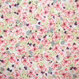 Petunia Tasha Flowers Floral Patterned Lawn Fabric made in Korea by the Half Yard