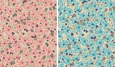 Petunia Tasha Flowers Floral Patterned Lawn Fabric made in Korea by the Half Yard