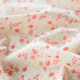 Fiona Flower Pink Floral Patterned Lawn Fabric made in Korea by the Half Yard