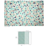 Petunia Tasha Flowers Floral Patterned Lawn Fabric made in Korea by the Half Yard