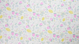 Strawberry Rabbit Patterned 30s Organic Fabric made in Korea by the Half Yard