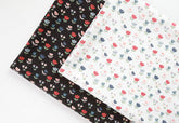 Petite Floral Tulip Patterned Fabric Cotton made in Korea by the Half Yard