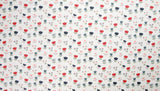 Petite Floral Tulip Patterned Fabric Cotton made in Korea by the Half Yard