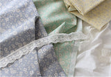 Bright Flower Pastel Petal Patterned Fabric Cotton made in Korea by the Half Yard