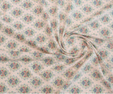 Flower Block Floral Patch Patterned Fabric made in Korea by the Half Yard