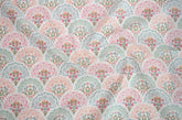 Mandara Flower Floral Patterned Fabric made in Korea by the Half Yard
